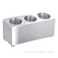 3-Hole Stainless Steel Fork Knife Box Container